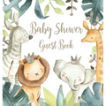 Safari Baby Shower Guest Book (Hardcover)
