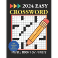 2024 Easy Crossword Puzzle Book for Adults
