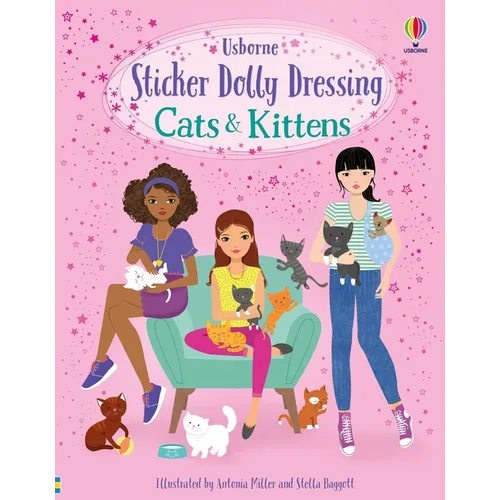Sticker Dolly Dressing Cats and Kittens