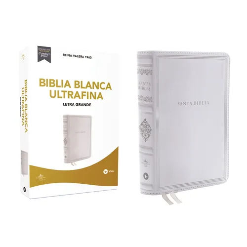 Rvr60, Santa Biblia, Letra Grande, Bodas, Bautismo, Presentación/Dedicación Y Cumpleaños, Leathersoft, Blanco, Comfort Print