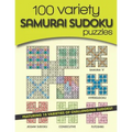 100 Variety Samurai Sudoku Puzzles: 10 varieties of challenging sudoku