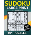 Sudoku Large Print 101 Puzzles Easy to Hard: One Puzzle Per Page - Easy, Medium, and Hard Large Print Puzzle Book For Adults