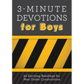 3-Minute Devotions for Boys: 90 Exciting Readings for Men Under Construction