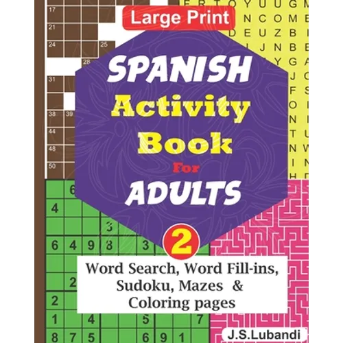 SPANISH Activity Book for ADULTS; Vol.2