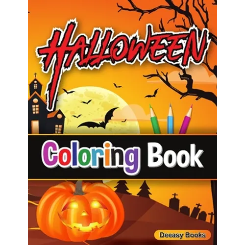 Halloween Coloring Book: Cute Halloween Coloring Book for Kids