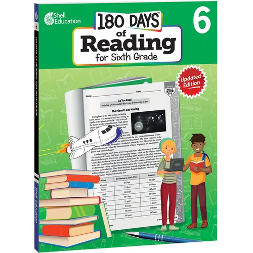 180 Days(tm) Reading for Sixth Grade, 2nd Edition: Practice, Assess, Diagnose