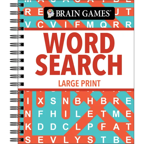 Brain Games - Word Search - Large Print (Classic) - Fun & Relaxing Word Find Puzzles Spiral Bound Easy to Read Gift for Adults & Seniors