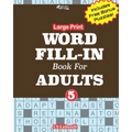 Large Print WORD FILL-IN Book For ADULTS; Vol.5