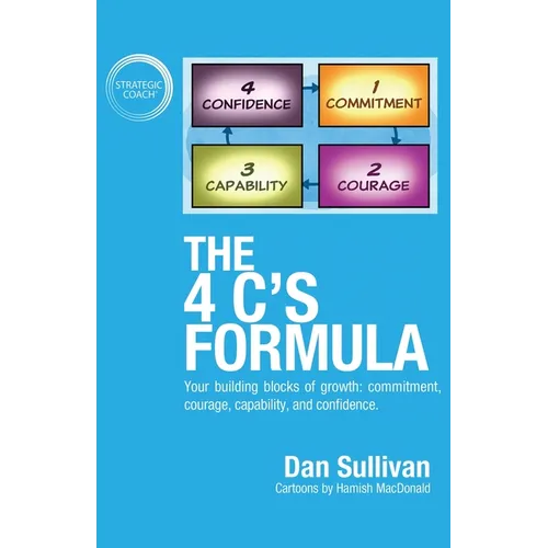 The 4 C's Formula: Your building blocks of growth: commitment, courage, capability, and confidence.