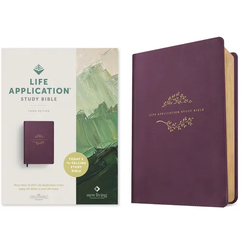 NLT Life Application Study Bible, Third Edition (Leatherlike, Purple, Red Letter)