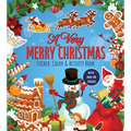 A Very Merry Christmas Sticker, Color & Activity Book: With Over 100 Stickers!