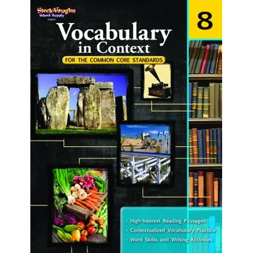 Vocabulary in Context for the Common Core Standards Reproducible Grade 8