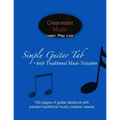 Simply Guitar Tab with Traditional Music Notation: 100 pages of guitar tablature with parallel traditional music notation staves