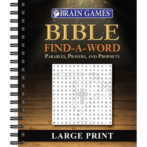 Brain Games - Bible Find a Word: Parables, Prayers, and Prophets - Large Print