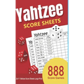 Yahtzee Score Sheets: 888 Yahtzee Score Sheets Large Print 8.5"x11" Games