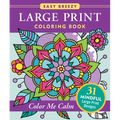 Large Print Coloring Book - Color Me Calm - 50 Big and Simple Designs