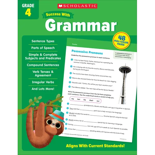 Scholastic Success with Grammar Grade 4 Workbook