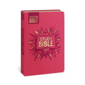 The Action Bible Study Bible Esv, Leathersoft, Pink, Full Color