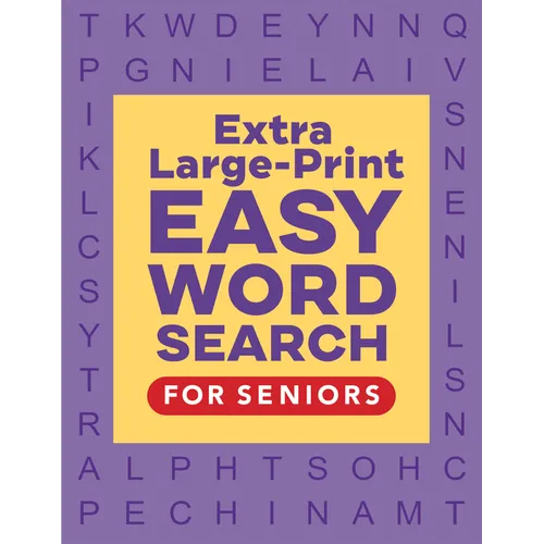 Extra Large-Print Easy Word Search for Seniors