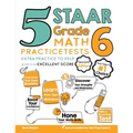 5 STAAR Grade 6 Math Practice Tests: Extra Practice to Help Achieve an Excellent Score