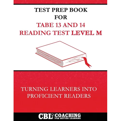 Test Prep Book for TABE 13 and 14 Reading Test Level M