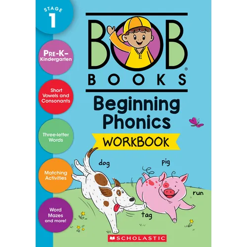 Bob Books - Beginning Phonics Workbook Phonics, Writing Practice, Ages 4 and Up, Kindergarten, First Grade (Stage 1: Starting to Read)