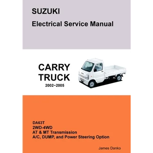 SUZUKI CARRY DA63T Electrical Service Manual & Diagrams