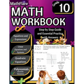 MathFlare - Math Workbook 10th Grade: Math Workbook Grade 10: Equations and Expressions, Linear Equations, System of Equations, Quadratic Equations, P