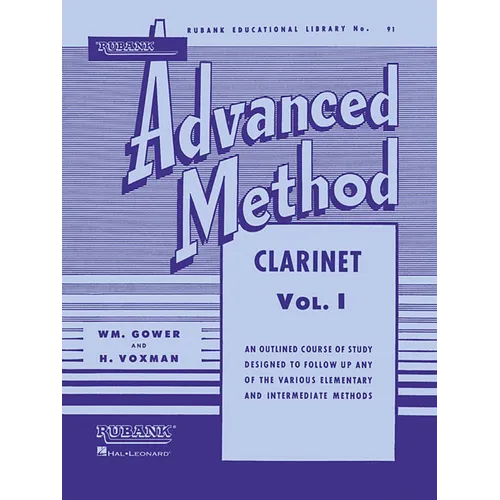 Rubank Advanced Method - Clarinet Vol. 1 - Clarinet Music Book for Teachers and Students - Easy to R