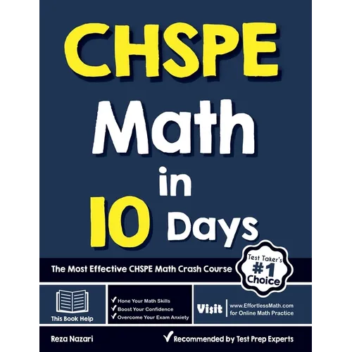CHSPE Math in 10 Days: The Most Effective CHSPE Math Crash Course