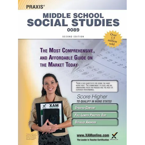 Praxis Middle School Social Studies 0089 Teacher Certification Study Guide Test Prep