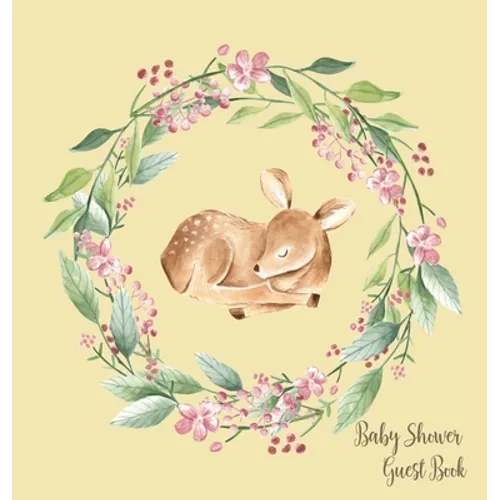 Woodland Baby Shower Guest Book (Hardcover)