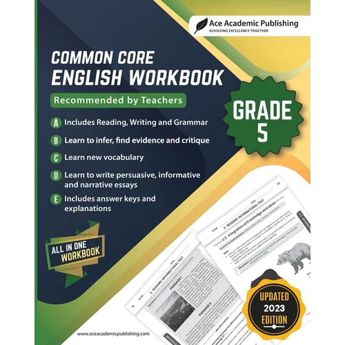 Common Core English Workbook: Grade 5