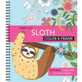 Color & Frame - Sloth (Adult Coloring Book)