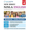 New Jersey Student Learning Assessments (NJSLA) Test Practice: Grade 4 English Language Arts Literacy (ELA) Practice Workbook and Full-length Online A