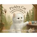 Pickles Cat Learns to Clean Up