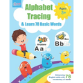 Alphabet Tracing and Learn 78 Basic Words: Workbook for Pre K and Kindergarten Ages 3-5 years old to practice writing and learning vocabulary, Essenti