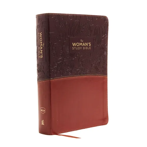 The NKJV, Woman's Study Bible, Fully Revised, Imitation Leather, Brown/Burgundy, Full-Color: Receiving God's Truth for Balance, Hope, and Transformati