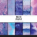 Blue Paint: Scrapbook Paper Collection: Decorative Paper For Scrapbooking, Origami & Papercraft Projects