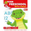 School Zone Preschool Write & Reuse Workbook