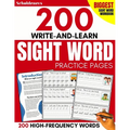 200 Write-and-Learn Sight Word Practice Pages: Learn the Top 200 High-Frequency Words Essential to Reading and Writing Success (Sight Word Books)