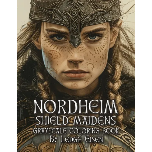 Nordheim Shield Maidens Grayscale Coloring Book