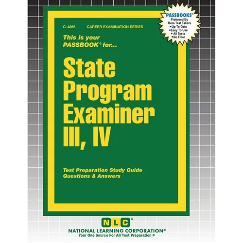 State Program Examiner III, IV