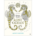 Lost Ocean Artist's Edition: An Inky Adventure and Coloring Book for Adults: 24 Drawings to Color and Frame