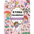 Stora målarboken för flickor: Älvor, djur, fjärilar och mer