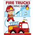 Fire Trucks Coloring Book: With Bonus Activity Pages