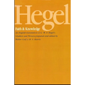Hegel: Faith and Knowledge: An English translation of G. W. F. Hegel's Glauben und Wissen