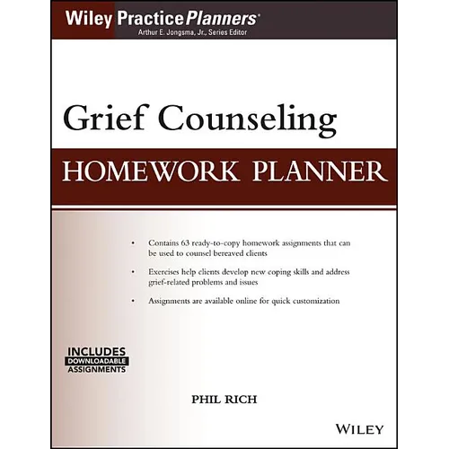 Grief Counseling Homework Planner, (with Download)