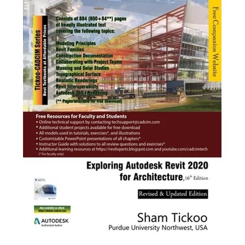 Exploring Autodesk Revit 2020 for Architecture, 16th Edition
