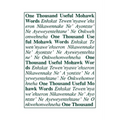 One Thousand Useful Mohawk Words